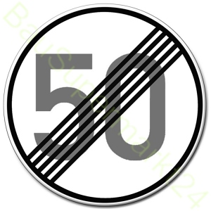 60 Geburtstag Verkehrszeichen 278-55 Original Verkehrsschild 50 Ende Schild f 